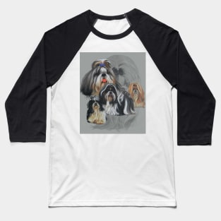 Shih Tzu Medley Baseball T-Shirt